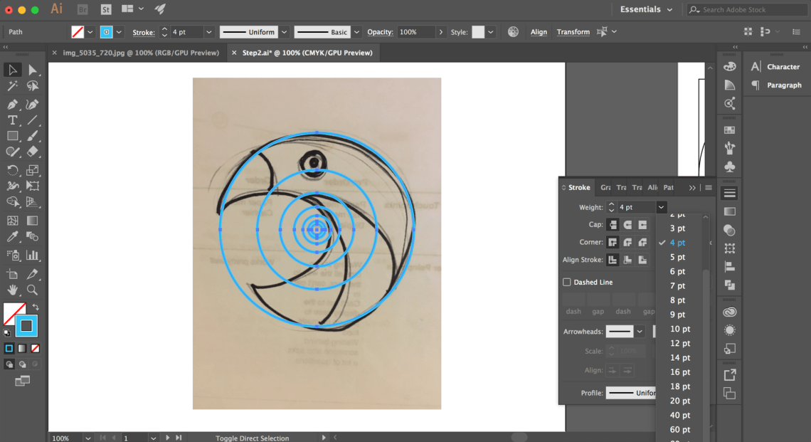 Symmetrically designed logo